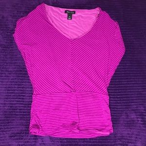 White House Black Market Magenta Blouse